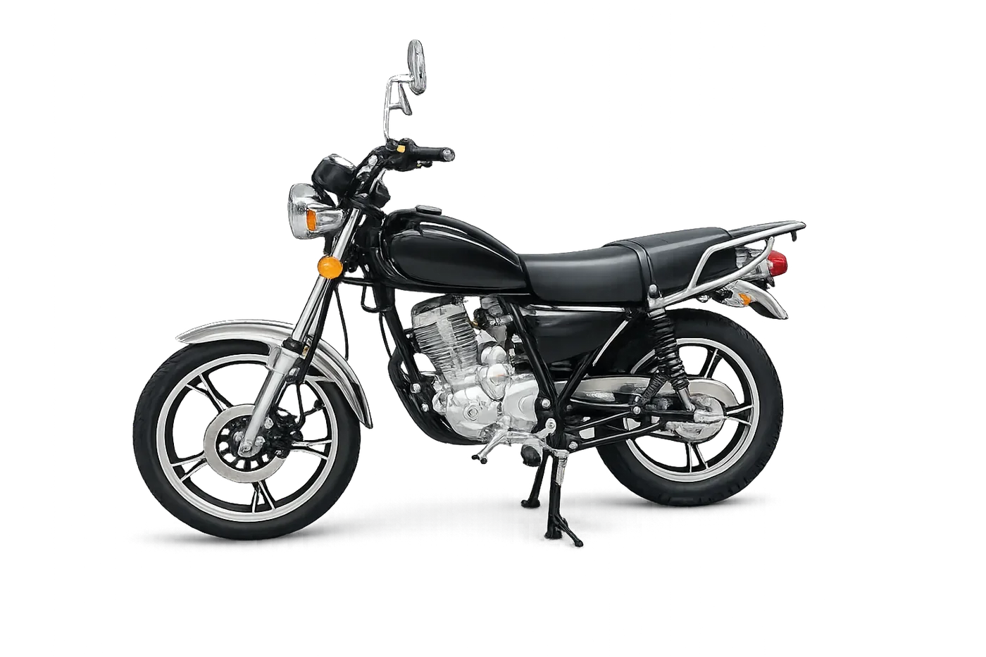 Suzuki GN200, vista principal del modelo publicado por el proveedor